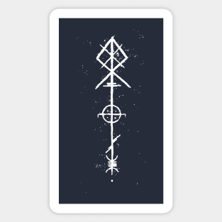 norse mythology viking rune symbols Sticker